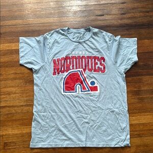 NHL Gray and Red Short Sleeve Tee